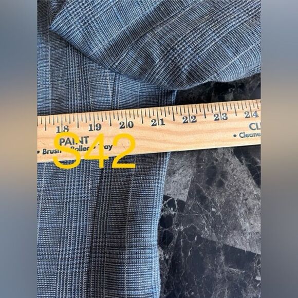 J Crew Men's Slim Fit Thompson Plaid Linen Blazer Front Pockets Gray Black - Picture 11 of 16